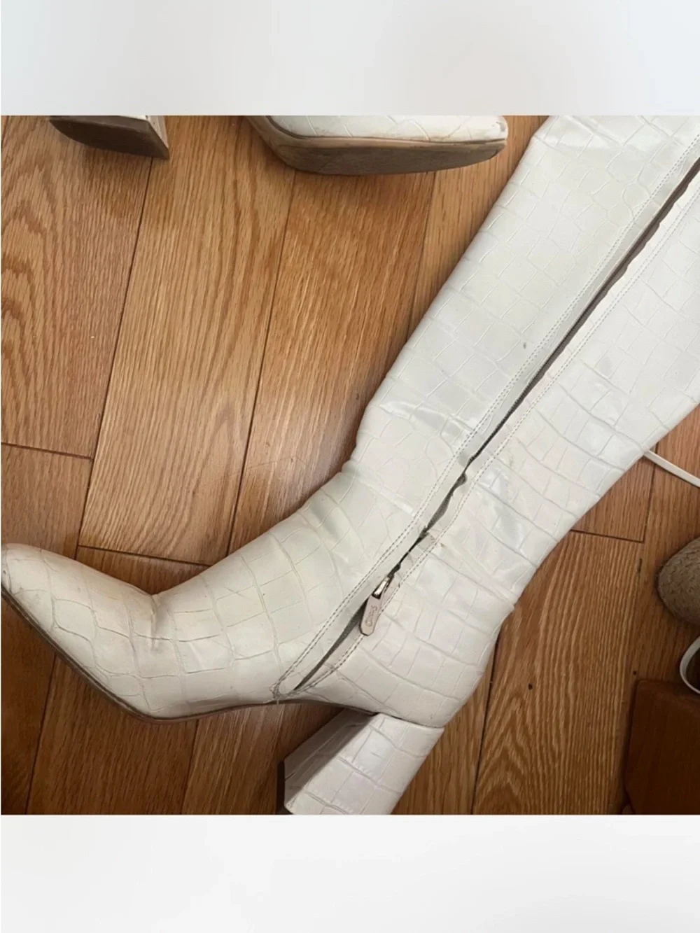 Circus by Sam Edelman crocodile knee high gogo boots - Picture 5 of 8